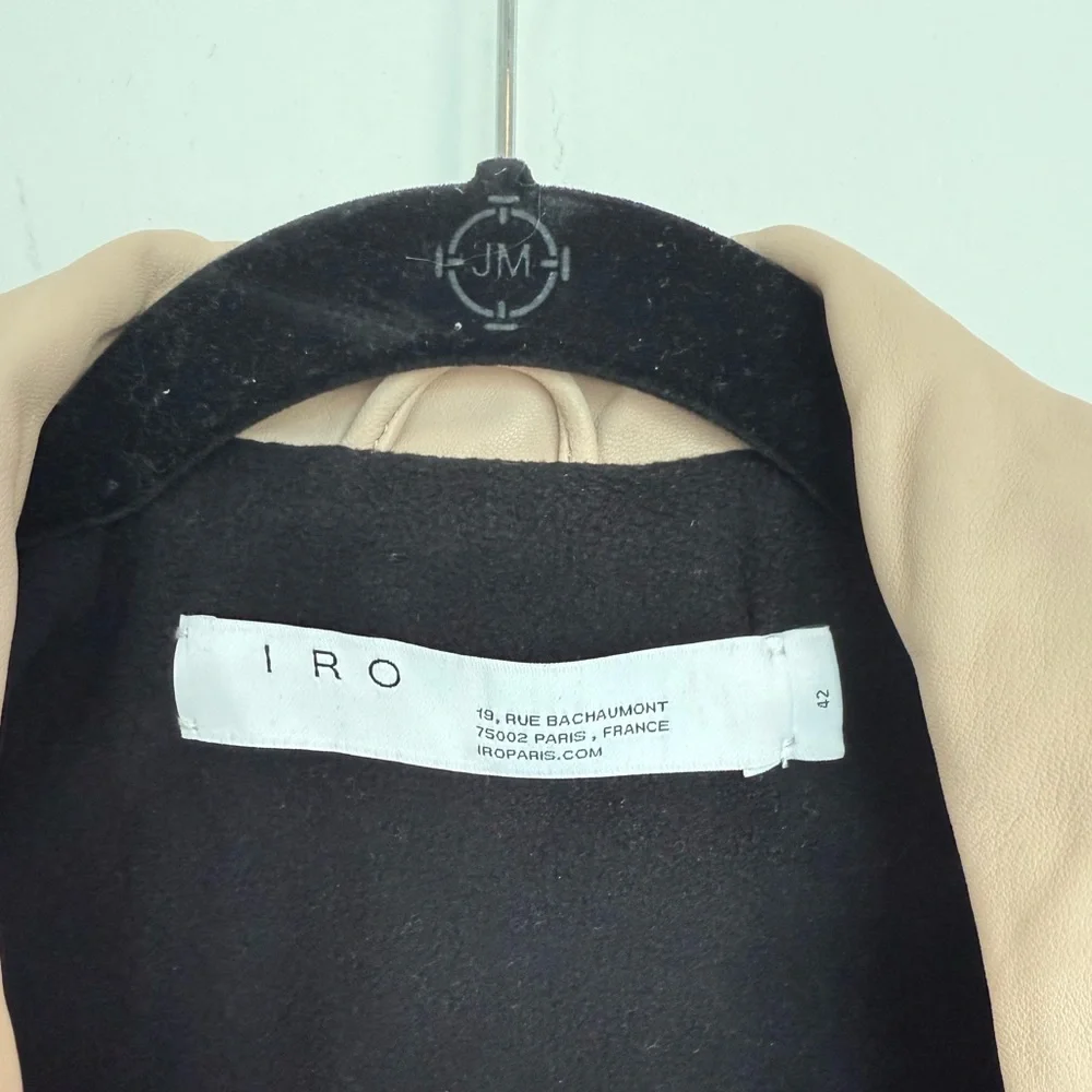 IRO Newhan Leather Moto Jacket - Picture 5 of 7